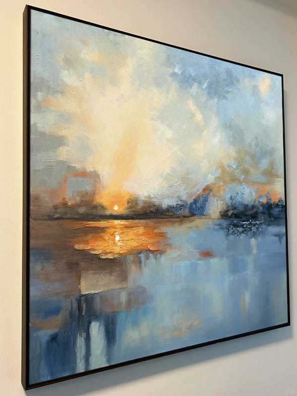 Customer photo review of Abstract Painting Canvas #AP074