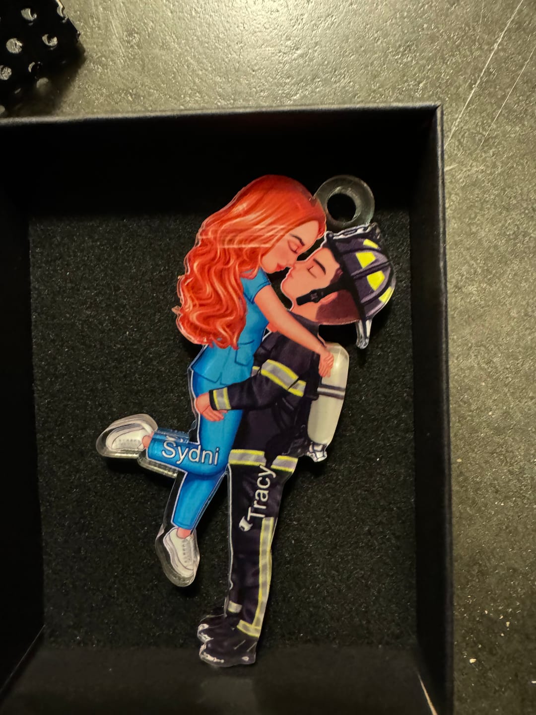 Customer photo review of Personalized Ornament, Couple Portrait, Firefighter, Nurse, Police Officer, Teacher, Gifts by Occupation