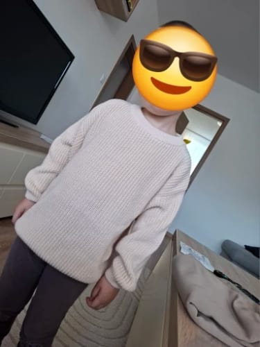 Customer photo review of Knitted Round Neck Sweater