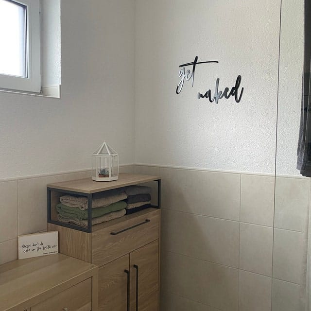 Customer photo review of 3D Schriftzug „get naked"