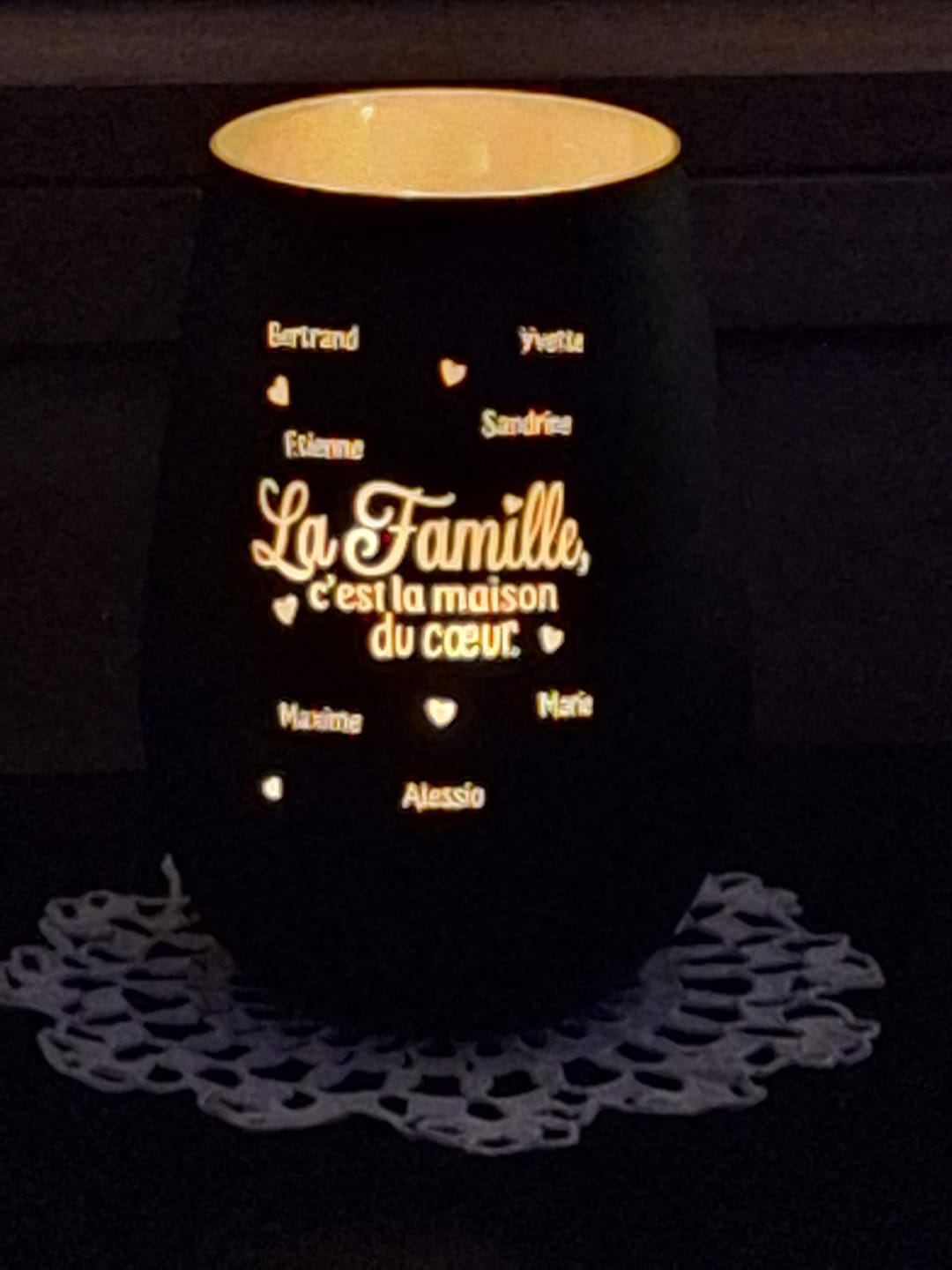 Customer photo review of La maison du cœur - Famille-Photophore