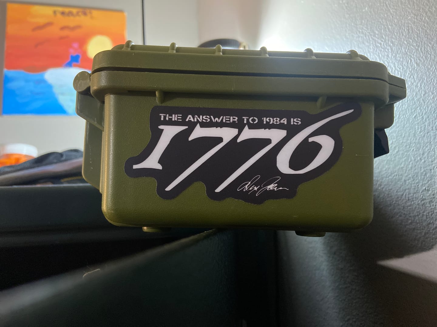 Customer photo review of The Answer to 1984 Decal