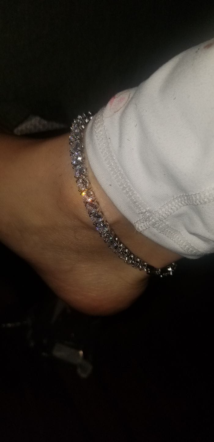 Customer photo review of LUX TENNIS ANKLET(Ships Same Day)