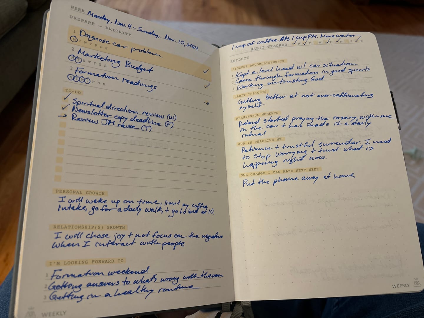 Customer photo review of Monk Manual x CFR 90 Day Planner