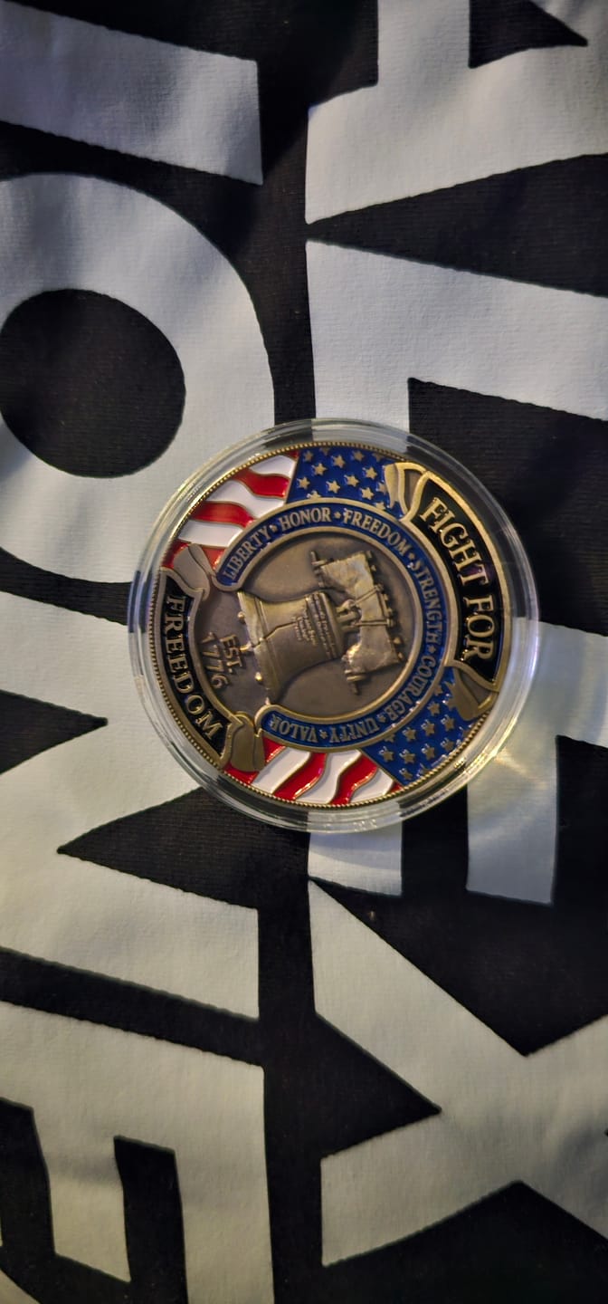 Customer photo review of Hold The Line Coins