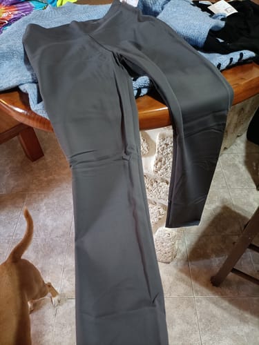 Customer photo review of Leggins leggermente felpato push-up grigio