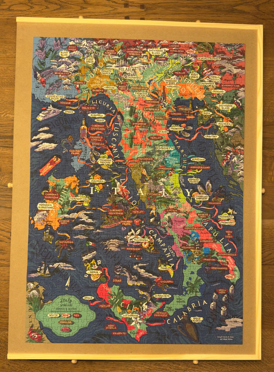 Customer photo review of Wine Puzzle - Italy