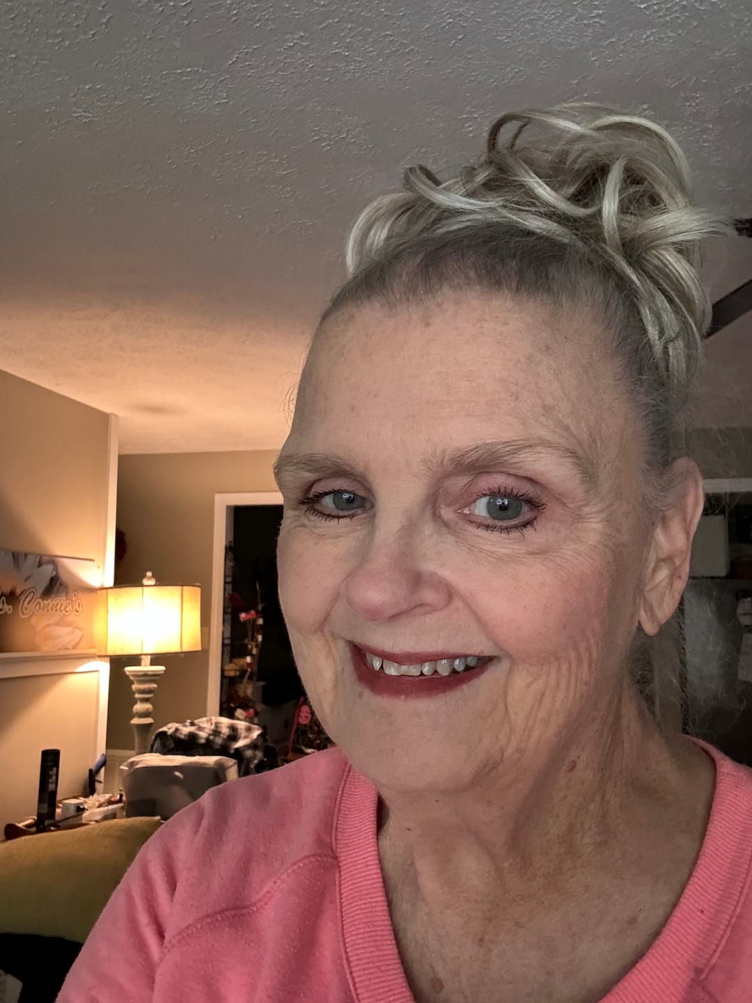 Customer photo review of Messy Bun Hair Piece – Curly Synthetic Bun Extension
