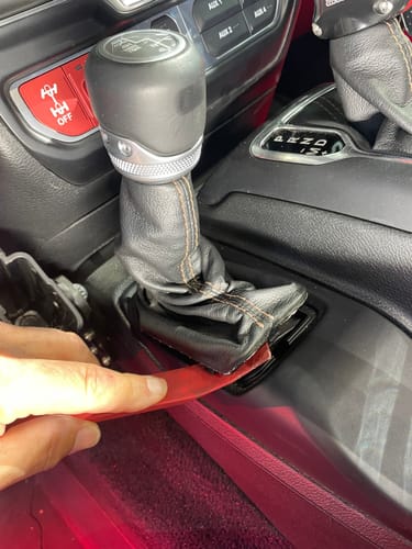 Customer photo review of Jeep JL or JT Shifter Package