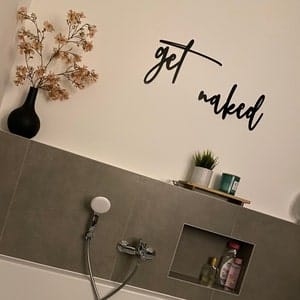 Customer photo review of 3D Schriftzug „get naked"