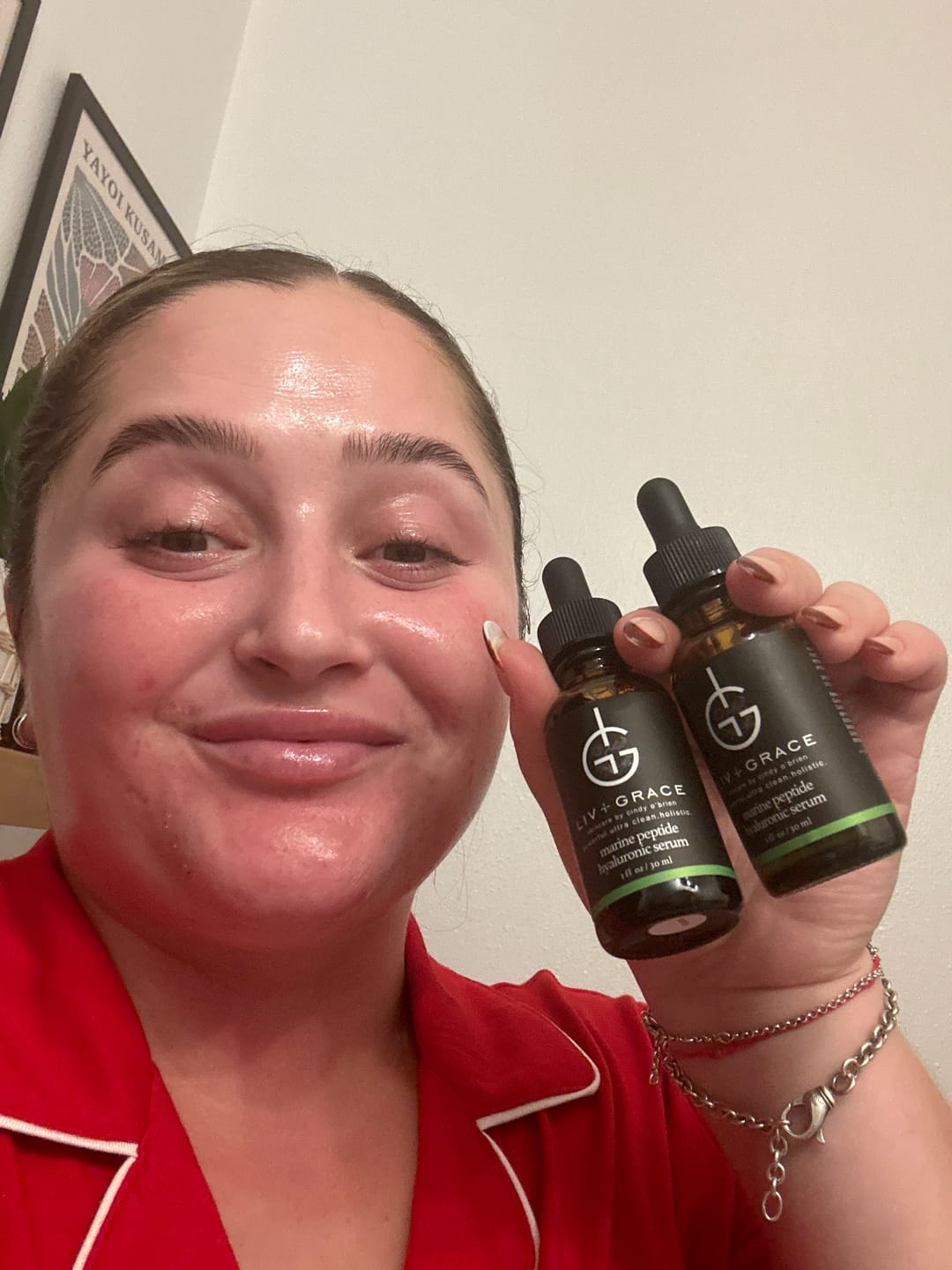 Customer photo review of Marine Peptide Hyaluronic Serum