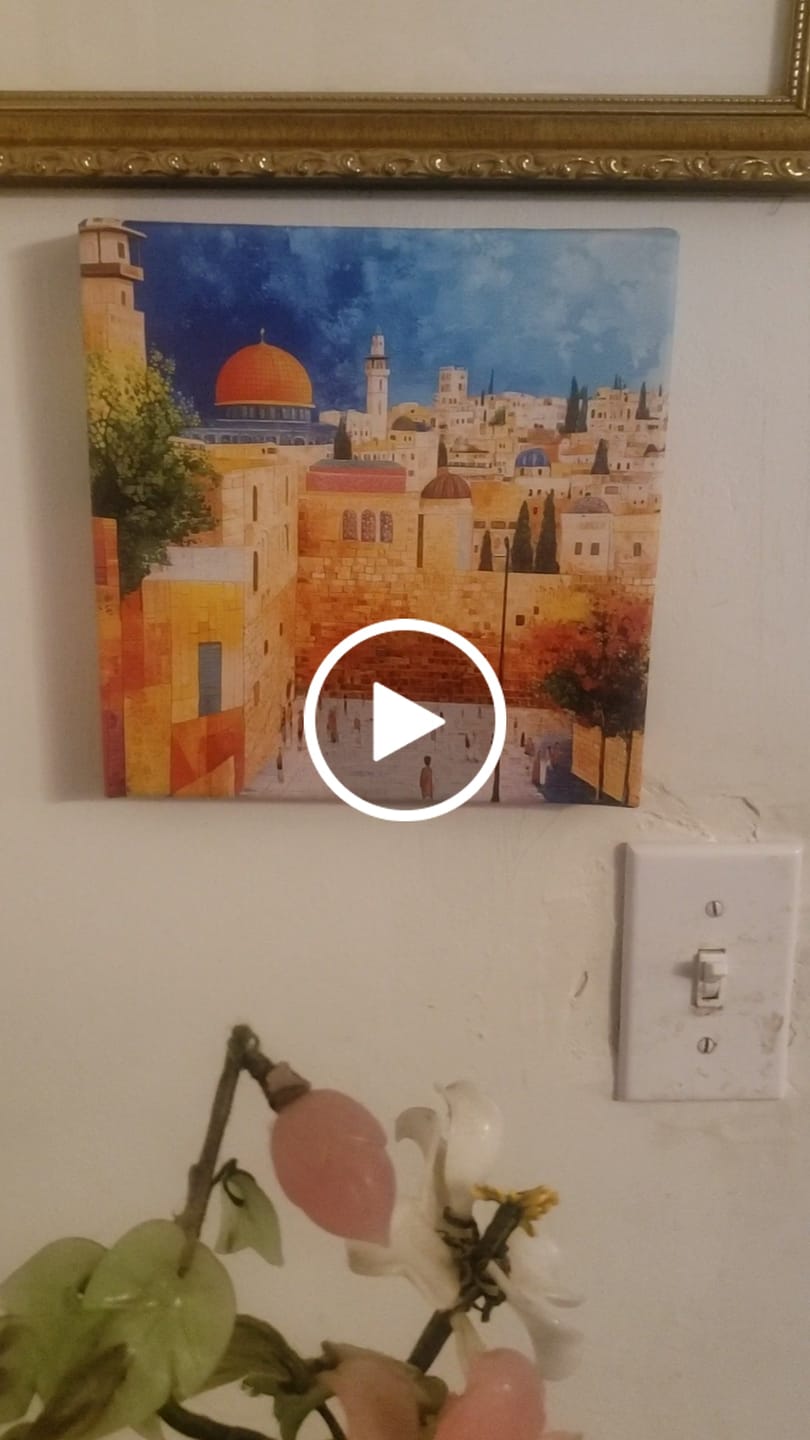 Customer video review of Path of Faith: Jerusalem Wall Canvas Print