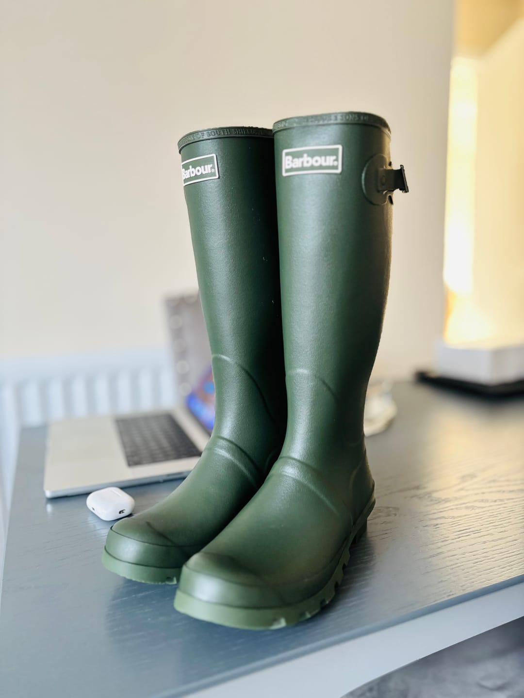 Customer photo review of Barbour Bede Men's Wellingtons Olive