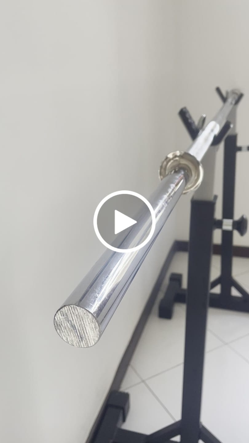 Customer video review of Barra Reta 2,00M 28,57mm Maciça Cromada Com Presilhas