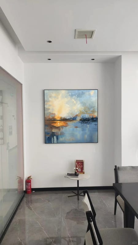 Customer photo review of Abstract Painting Canvas #AP074
