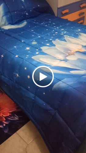 Customer video review of Piumone, Trapunta Matrimoniale, Singola, Piazza e Mezza, Notte Stellata