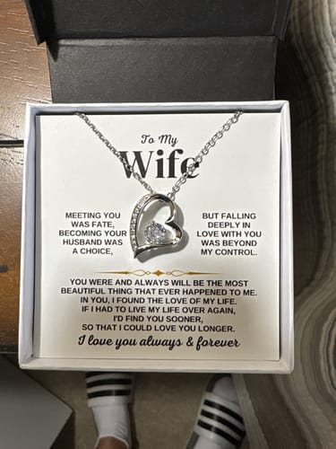 Customer photo review of To My Wife - Forever Love - Gift Set - SS350