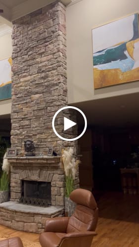 Customer video review of Vertical Abstract Painting #ABAV60