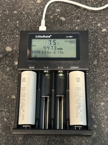 Customer photo review of Molicel P45B 21700 4500mAh 45A Battery