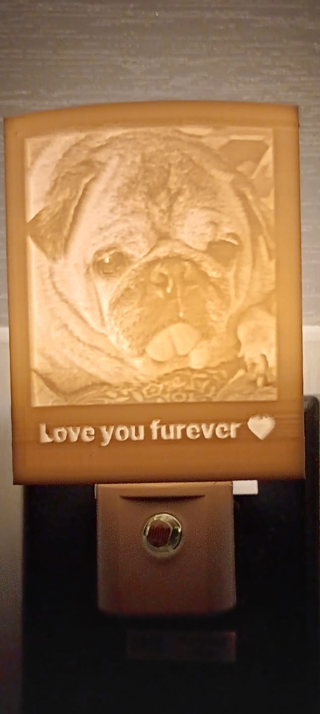 Customer photo review of Memory Frame™ Personalized Night Light
