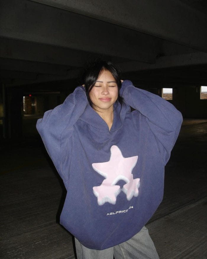 Customer photo review of Aelfric Eden Oversized Blurring Star Hoodie