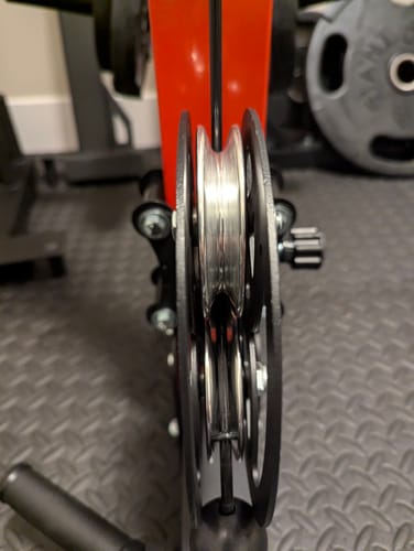 Customer photo review of Major Fitness Rack Attachment Aluminum Pulley Set