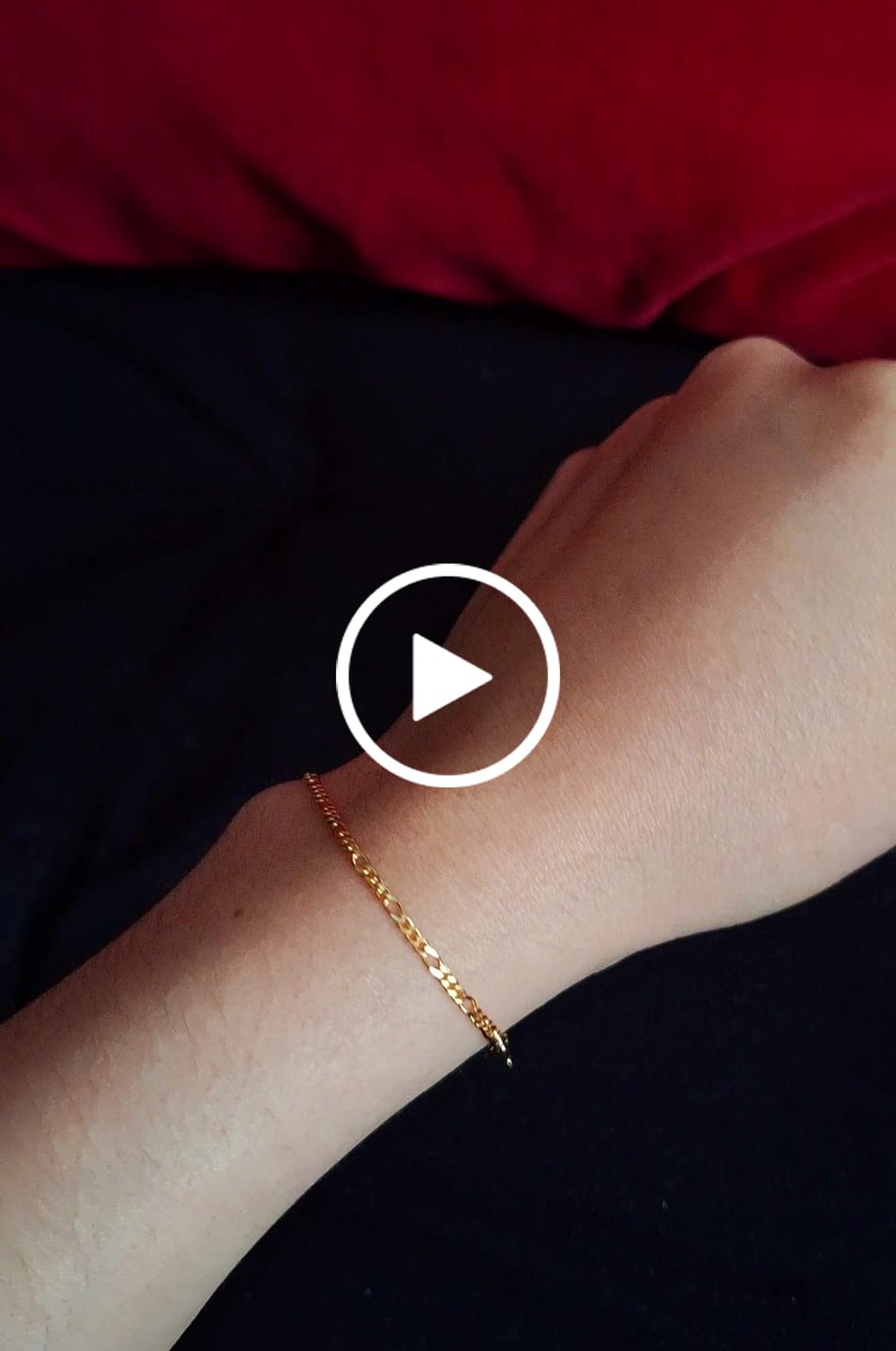 Customer video review of Pulseras Figaro en Oro laminado 18k Para Pareja