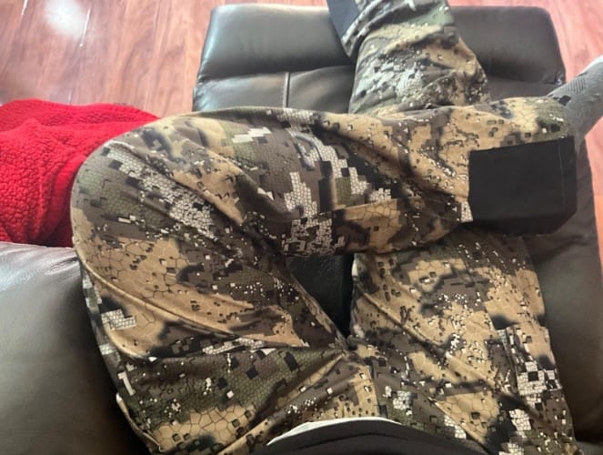 Customer photo review of WALKER Breathable Waterproof Hunting Pants for men