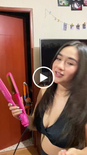 Customer video review of ENTREGA INMEDIATA NEW Plancha »Titanio Profesional Diana Fletes Quality INFRARED