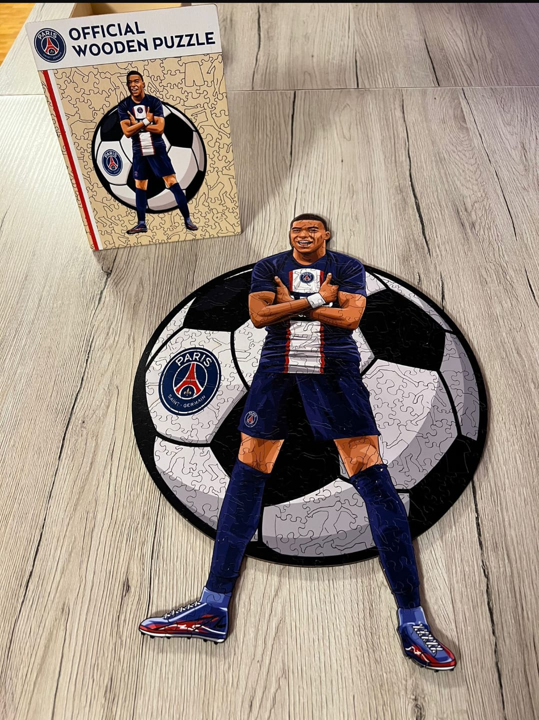 Customer photo review of Kylian Mbappé - Wooden Puzzle