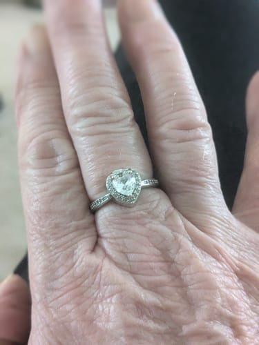 Customer photo review of Forever In My Heart Urn Ring