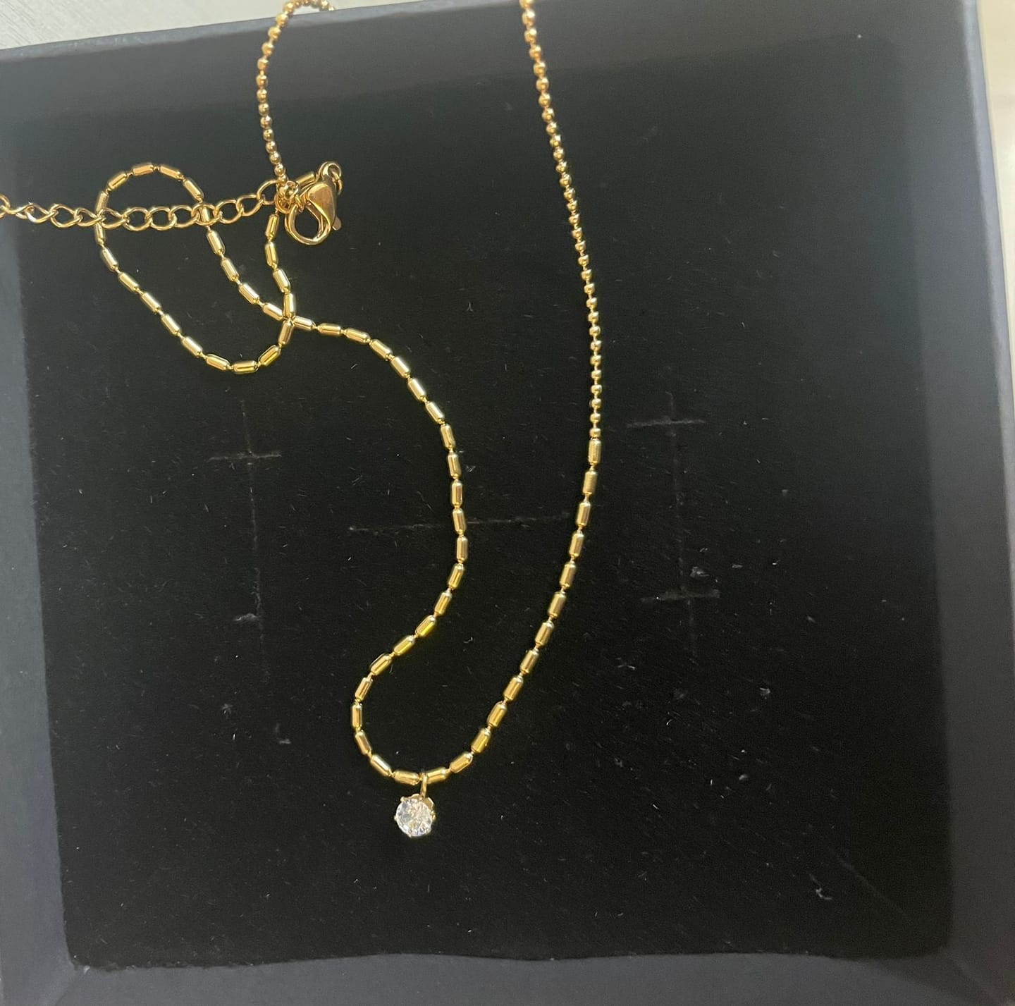 Customer photo review of Radiant Asymmetry - 18K PVD Gold Plated