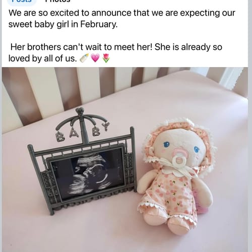 Customer photo review of Personalized Cherry Baby Girl