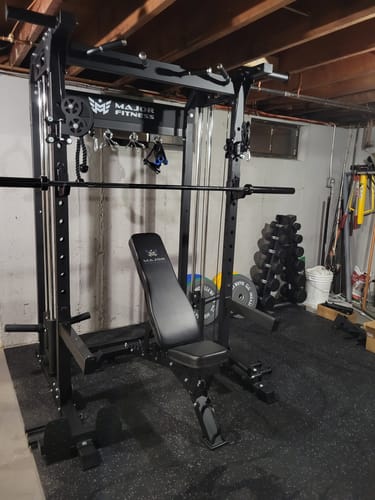 Customer photo review of Major Fitness F22 All-In-One Home Gym Power Rack
