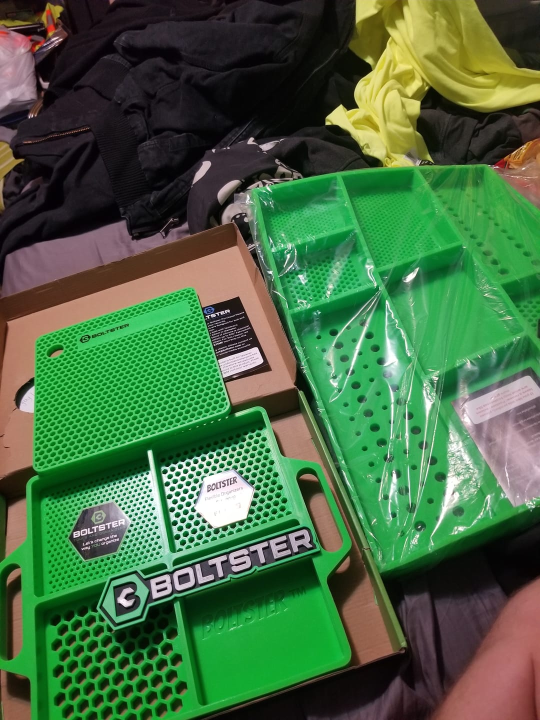 Customer photo review of Boltster Flexible Organizing Tray