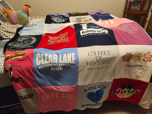 Customer photo review of Classic T-Shirt Blanket