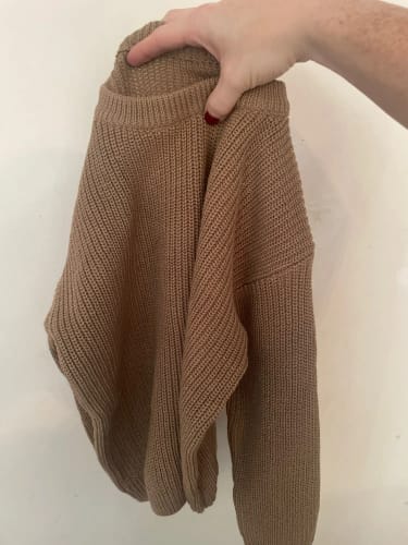 Customer photo review of Knitted Round Neck Sweater
