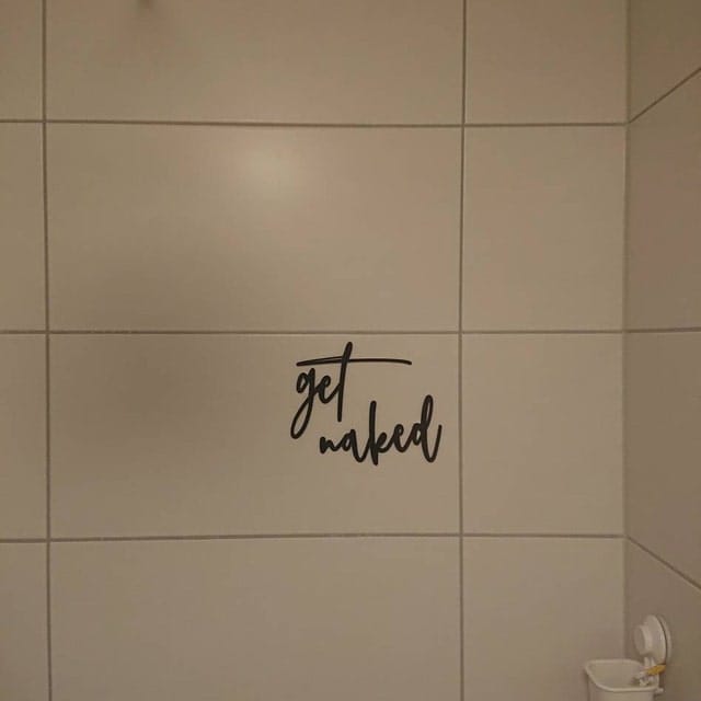 Customer photo review of 3D Schriftzug „get naked"