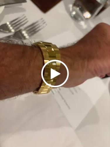 Customer video review of Octagonal Enamel Diamond Watch