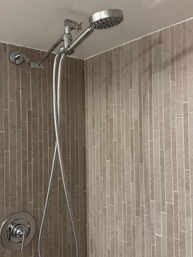 Customer photo review of Adjustable Shower Arm