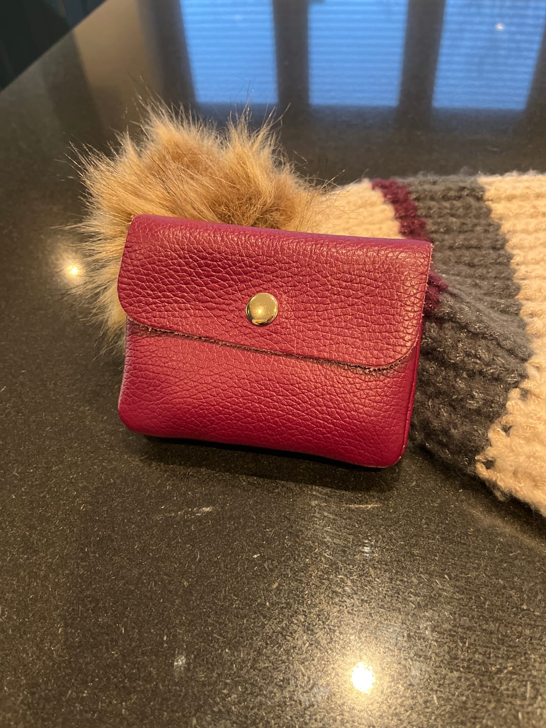 Customer photo review of Small Leather Purse