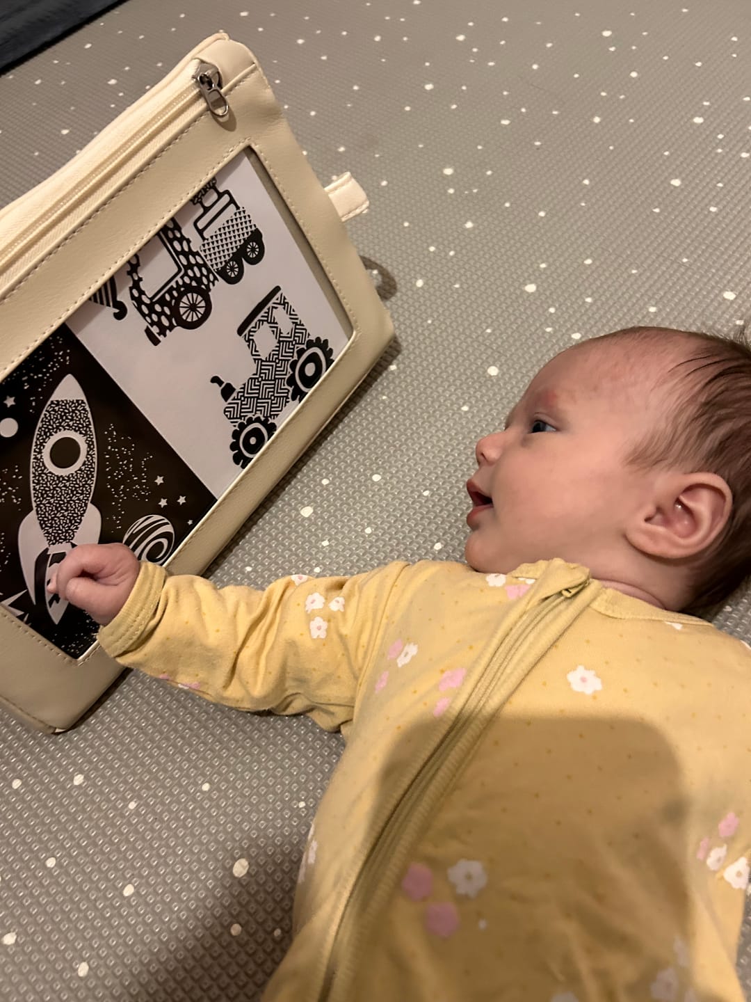 Customer photo review of Tummy Time Mirror