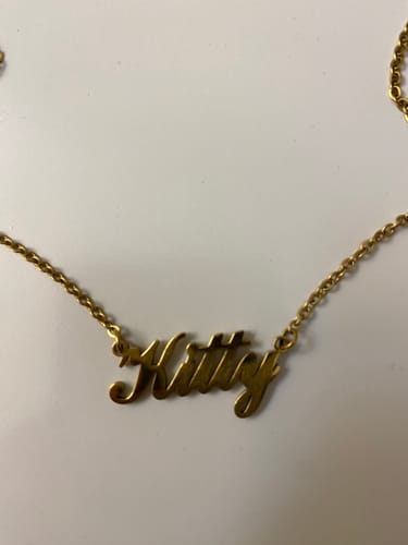 Customer photo review of Personalized Name Necklace