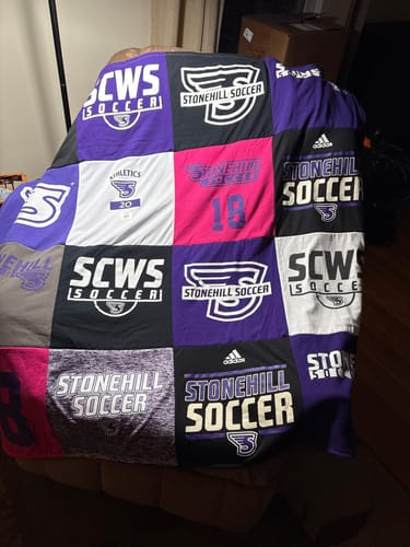 Customer photo review of Classic T-Shirt Blanket