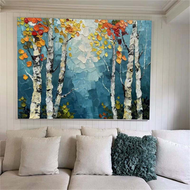 Customer photo review of Tree Textured Painting Canvas #TP014
