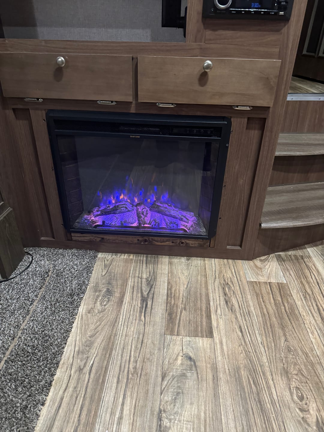 Customer photo review of 26" 1500W Electric Fireplace Insert, Recessed Electric Fireplace Heater with Adjustable Flame Effect