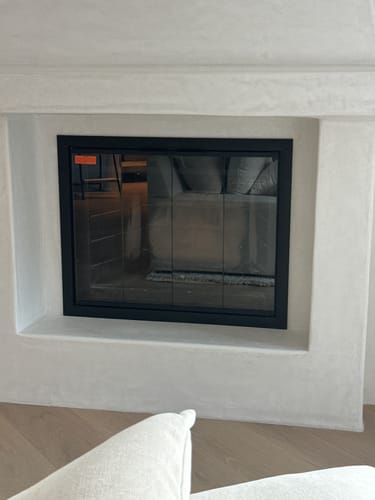 Customer photo review of Brookfield - Masonry & Prefab Fireplace Glass Doors