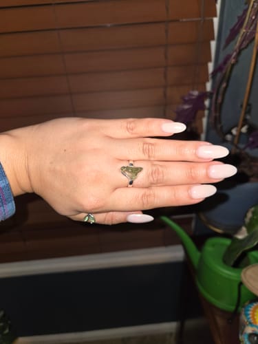 Customer photo review of Moldavite Rings