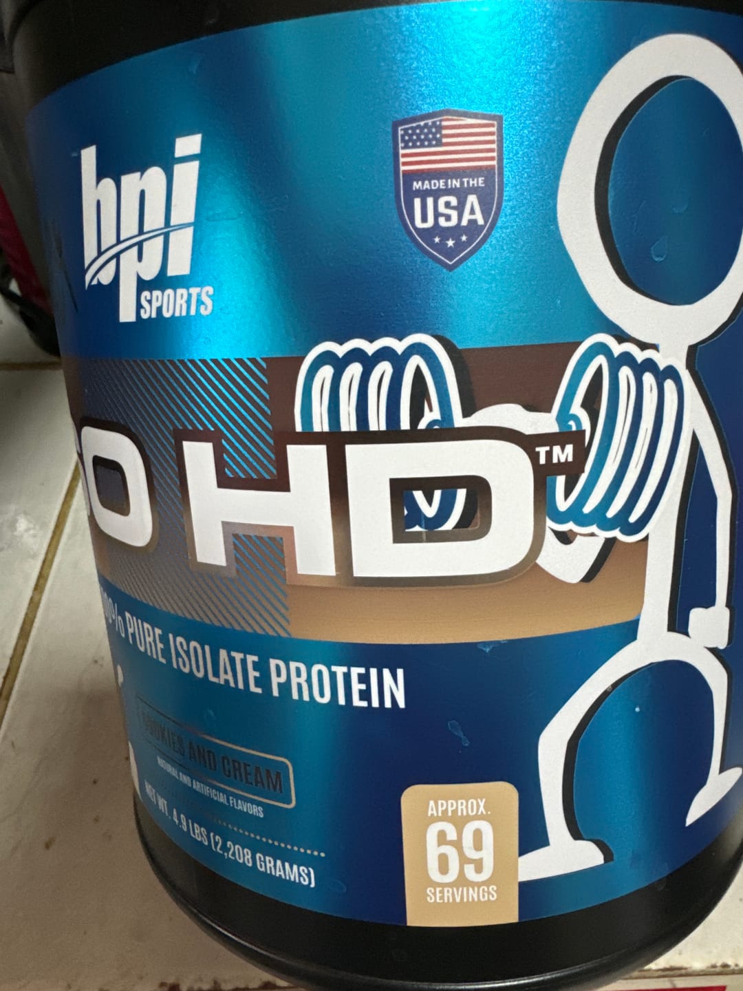 Customer photo review of Bpi Sports Iso HD Proteina Aislada 4.9 Lb