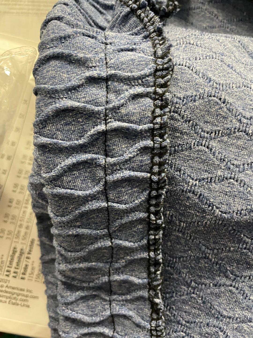 Customer photo review of Stretch Machine Needles Hemline